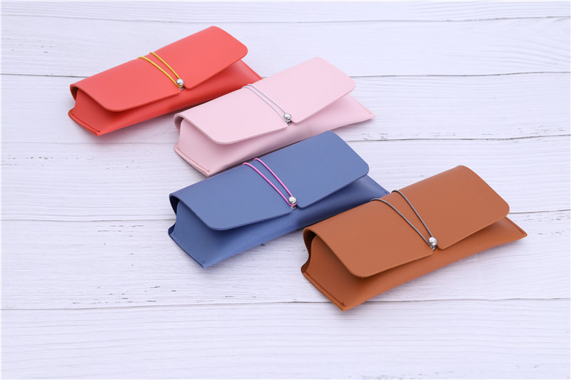 Double thickness Synthetic Leather Eyeglasses Case