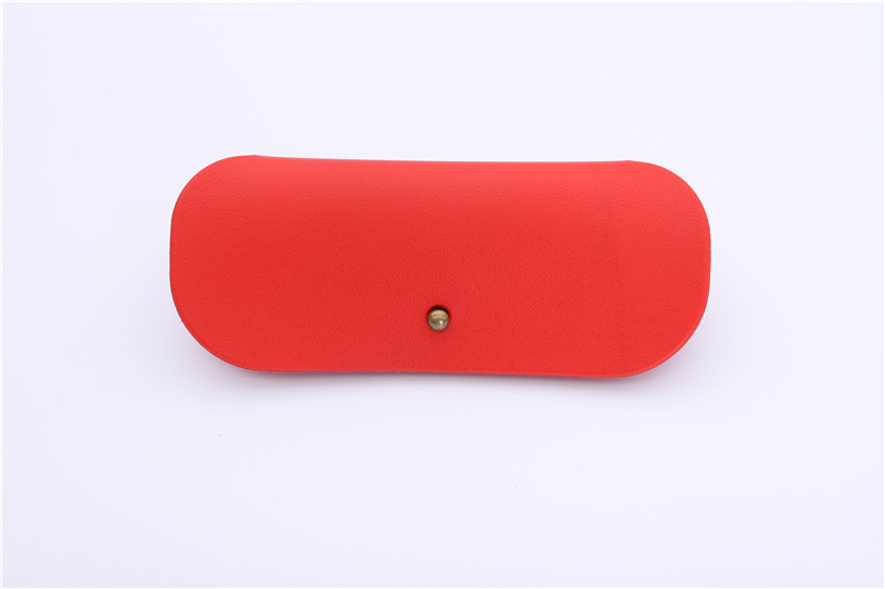 Simple Genuine leather Sunglasses case