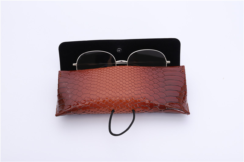 Crocodile leather Sunglasses Case
