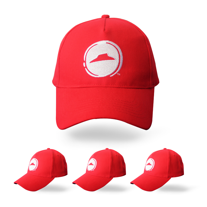 Red baseball cap with Customed logo
