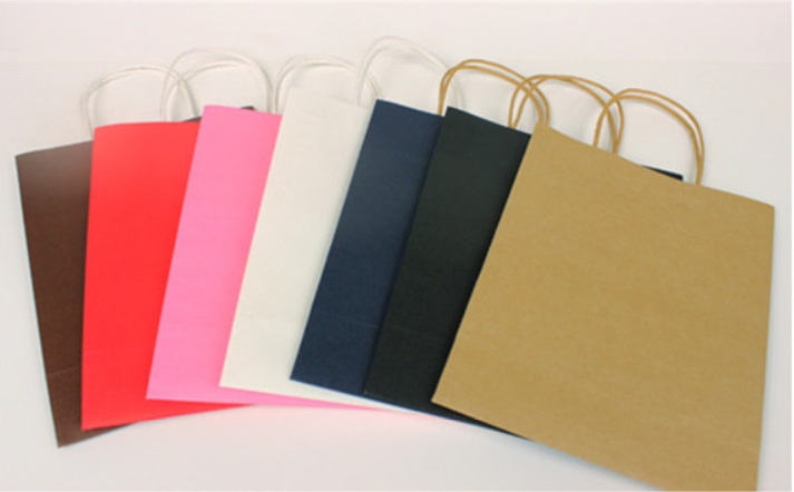 Economy assorted color paper bag